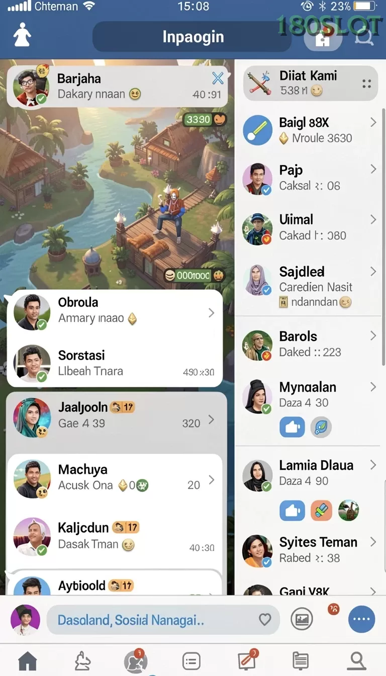 Cuplikan layar METRO4D — menu navigasi